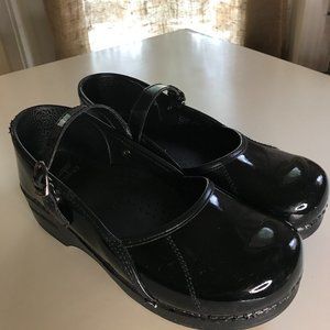 Dansko Professional Black Patent Mary Janes sz 40
